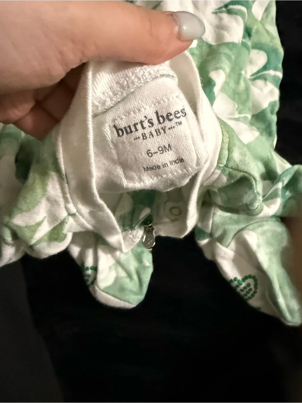 Green and White Shamrock Kids One-Piece Footed Pajama